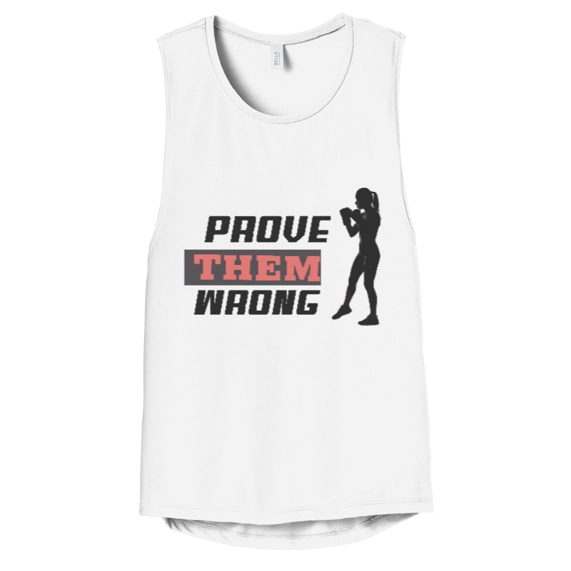 Prove Them Wrong Women's Flowy Scoop Muscle Tank Top