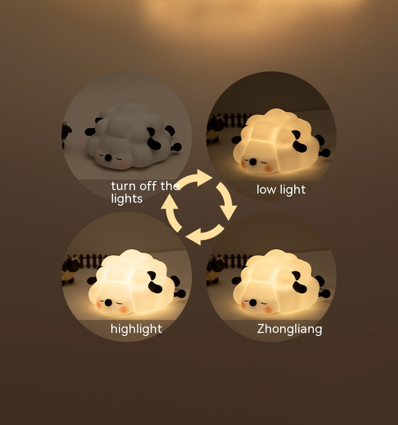 SnuggleGlow Sheep Silicone Pat Night Light