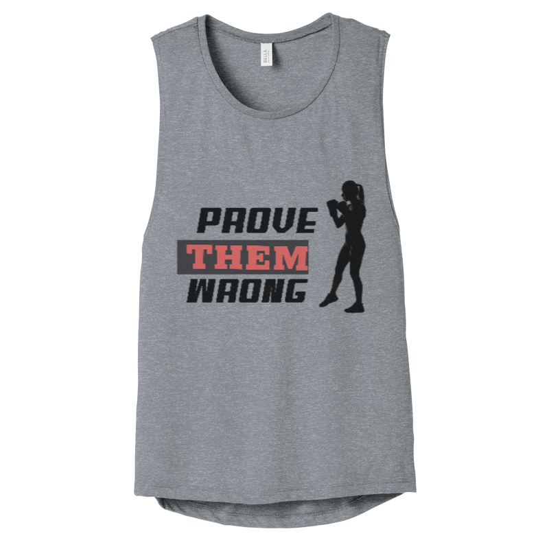 Prove Them Wrong Women's Flowy Scoop Muscle Tank Top