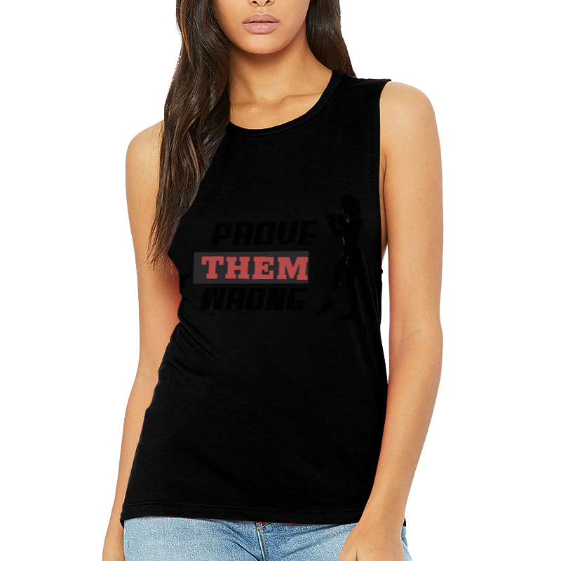 Prove Them Wrong Women's Flowy Scoop Muscle Tank Top