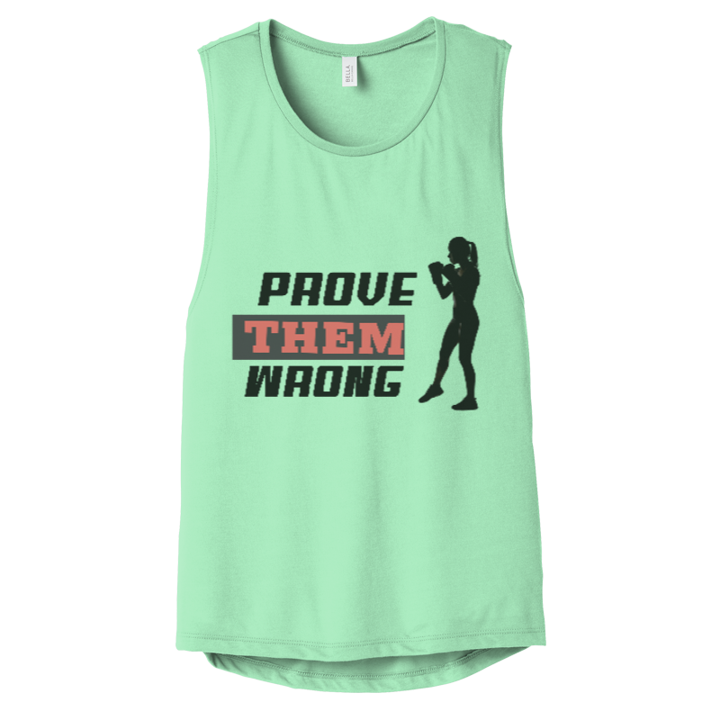 Prove Them Wrong Women's Flowy Scoop Muscle Tank Top