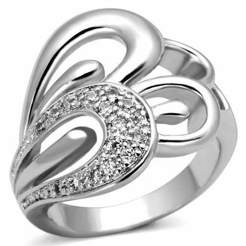 Rhodium Brass Ring -  3W325