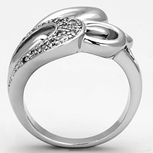 Rhodium Brass Ring -  3W325