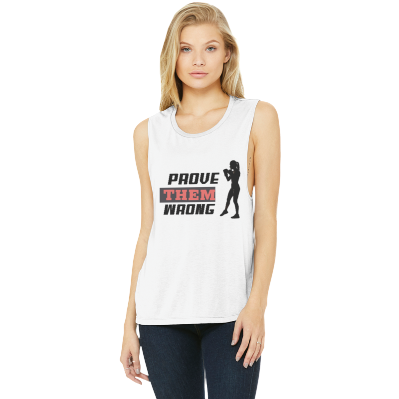 Prove Them Wrong Women's Flowy Scoop Muscle Tank Top