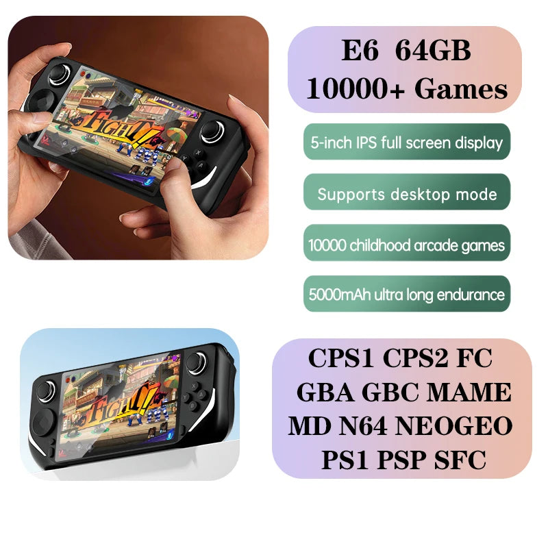 E6 Handheld GAME Console