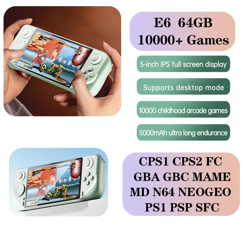 E6 Handheld GAME Console