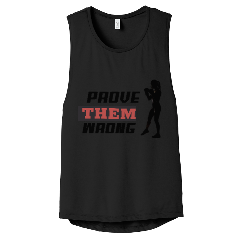 Prove Them Wrong Women's Flowy Scoop Muscle Tank Top