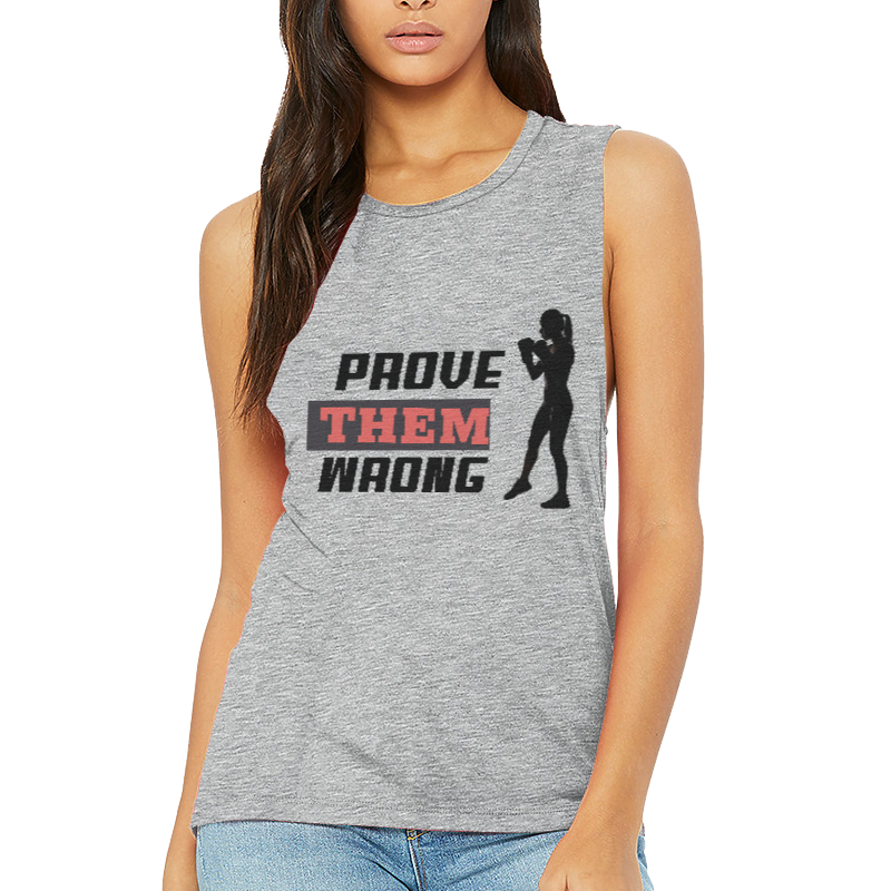 Prove Them Wrong Women's Flowy Scoop Muscle Tank Top