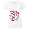 Flowers - Women's Short Sleeve V-Neck T-Shirt