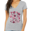 Flowers - Women's Short Sleeve V-Neck T-Shirt