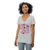 Flowers - Women's Short Sleeve V-Neck T-Shirt