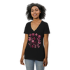 Flowers - Women's Short Sleeve V-Neck T-Shirt