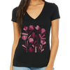 Flowers - Women's Short Sleeve V-Neck T-Shirt