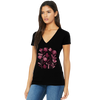 Flowers - Women's Short Sleeve V-Neck T-Shirt