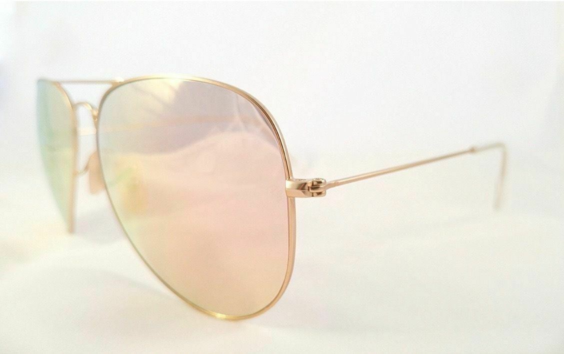 Ray-Ban   RB 3025 3026 Aviator 112/Z2  Pink Mirror Lenses With Gold Frame