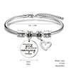 Hollow Heart Love Bangle Bracelet