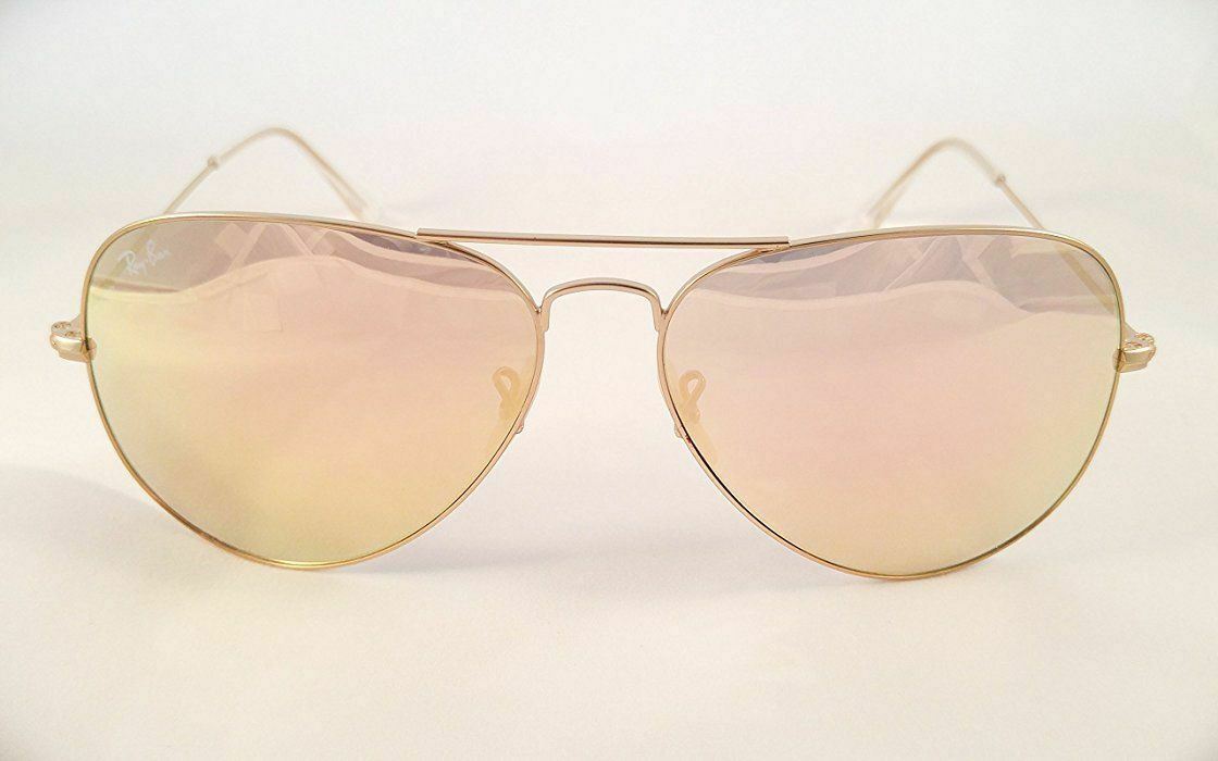 Ray-Ban   RB 3025 3026 Aviator 112/Z2  Pink Mirror Lenses With Gold Frame