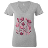 Flowers - Women's Short Sleeve V-Neck T-Shirt